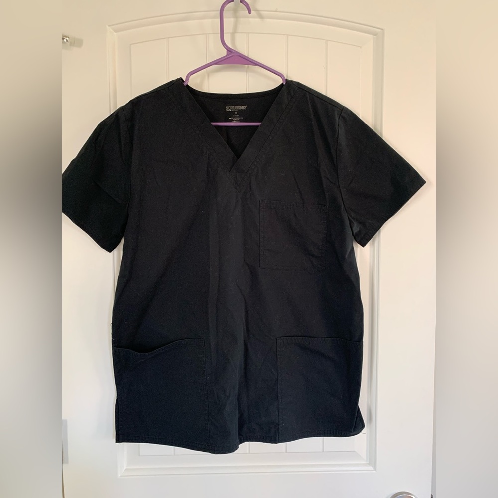 Black scrub top